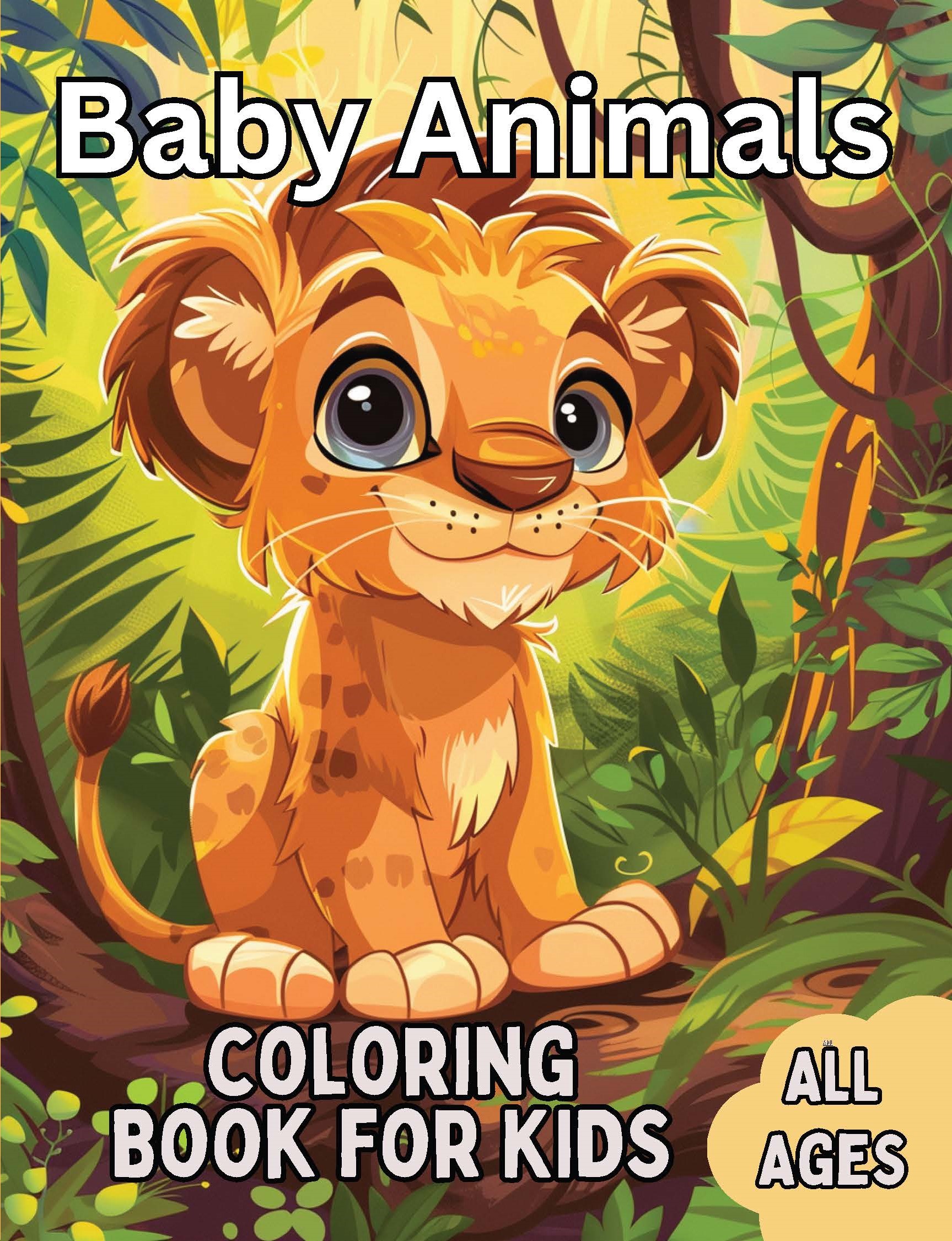 Baby Animals Coloring Book For Kids