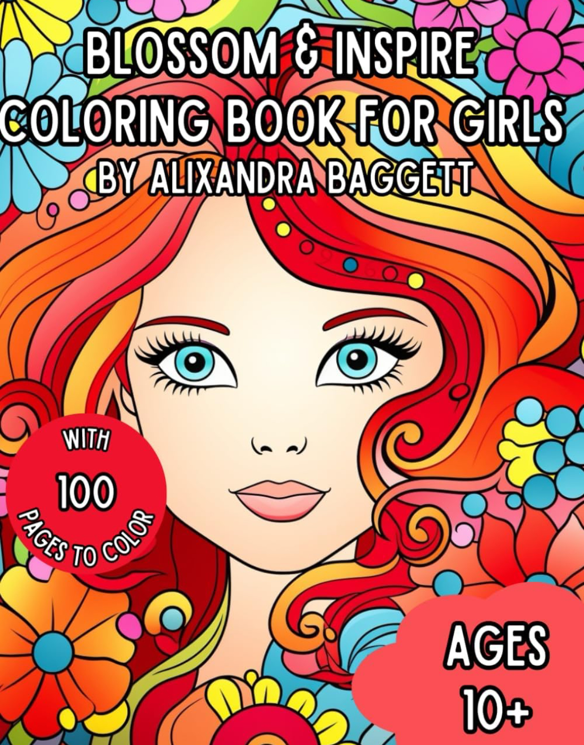 Blossom & Inspire Coloring Book for Girls 