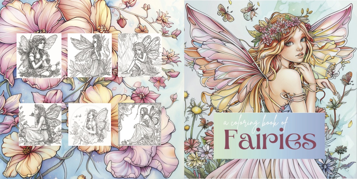 A Coloring Book of Fairies