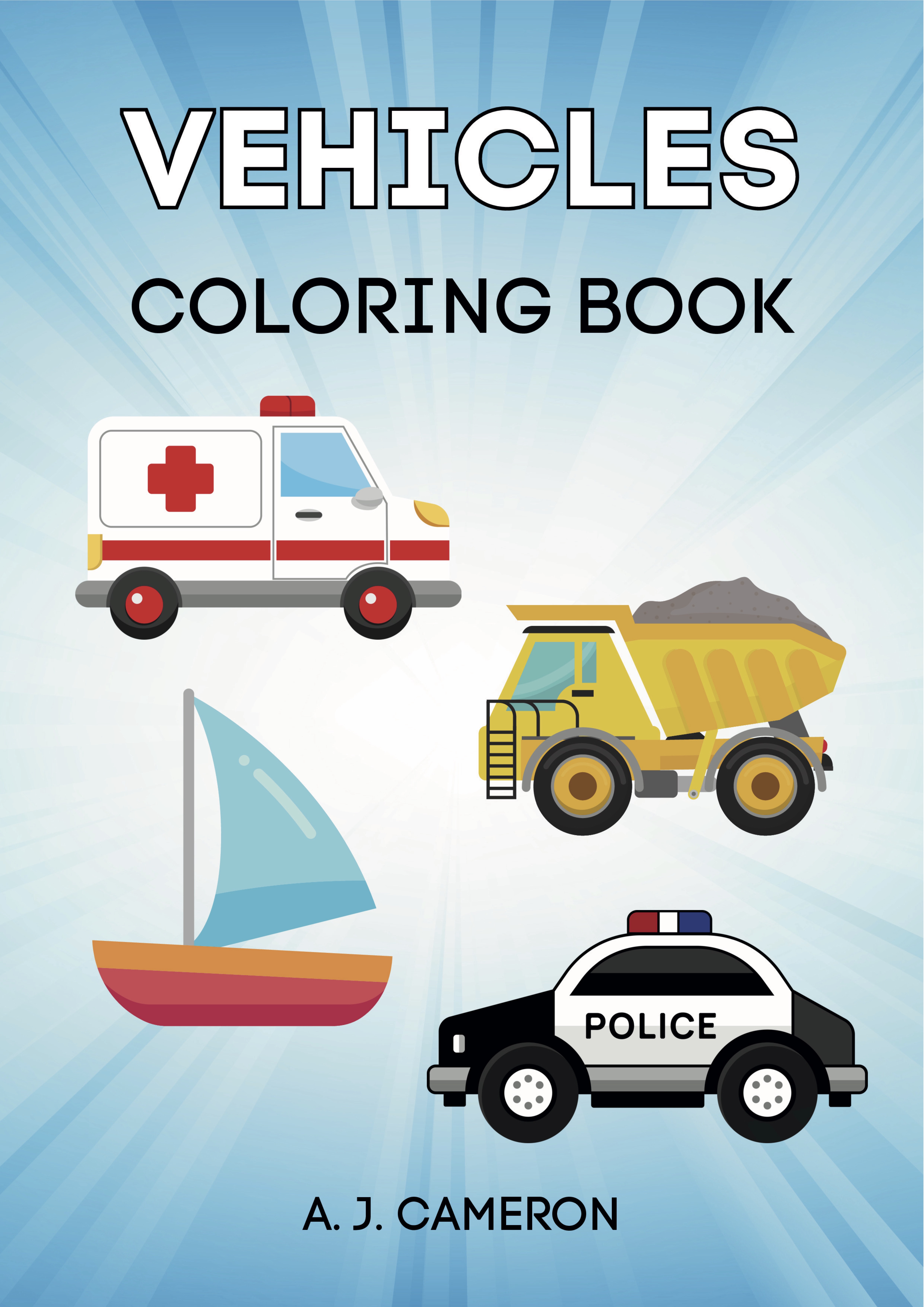 Vehicles Coloring Book