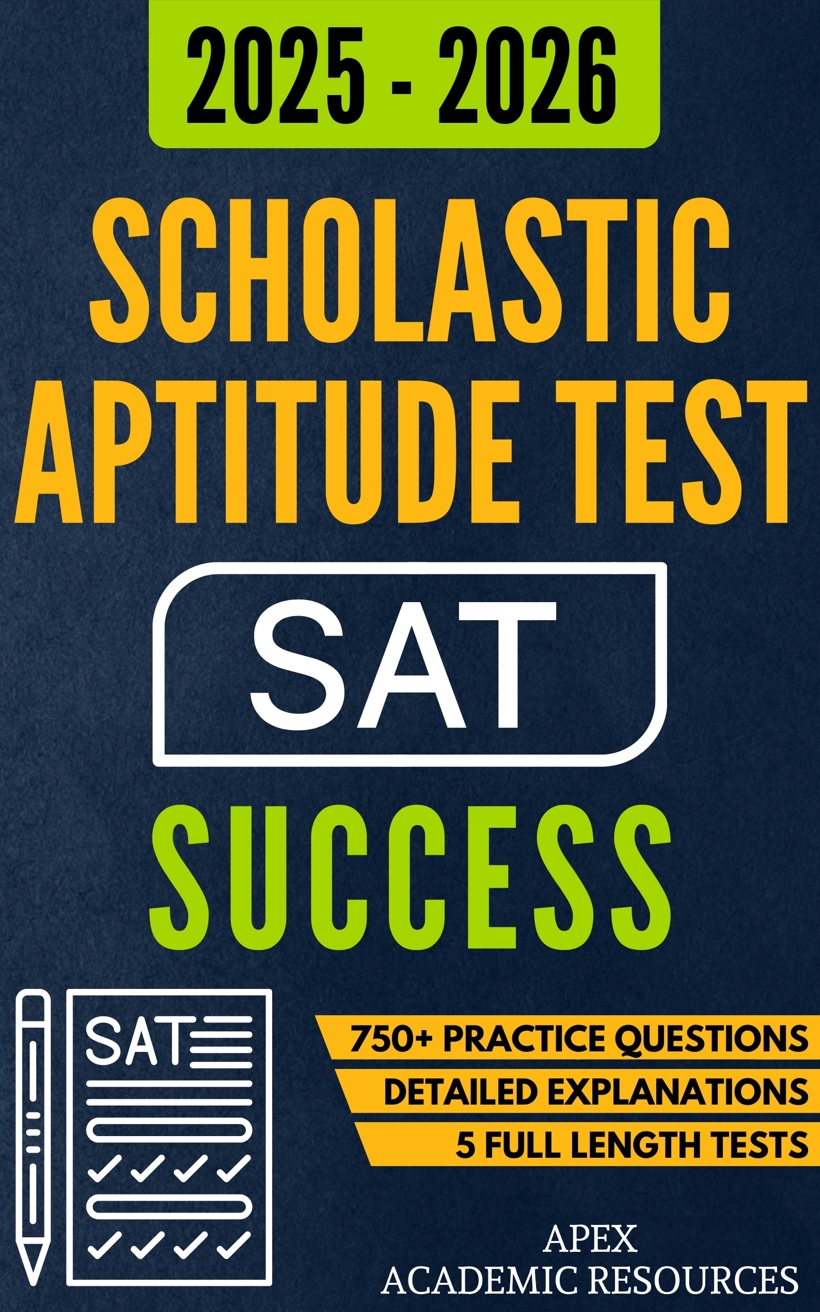 Scholastic Aptitude Test (SAT) Success: 5 Full-Length Tests, 750+ Practice Questions & Detailed Answer Explanations for Guaranteed First-Attempt Success