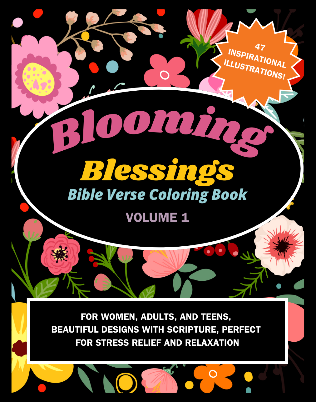 Blooming Blessings Bible Verse Coloring Book (Blooming Blessings Collection)